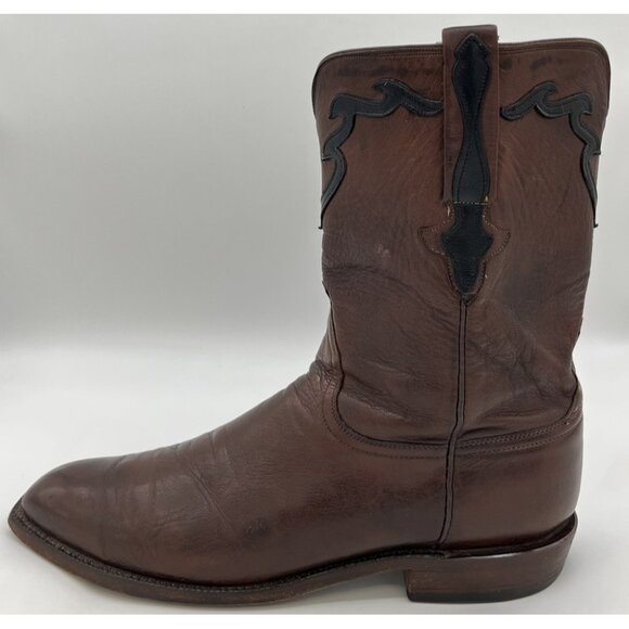 LUCCHESE CLASSICS WHISKEY BURNISHED FLORENCE BUFFALO ROPER COWBOY BOOTS MENS 13 main image 7